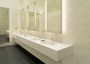 wash basin in public toilet
